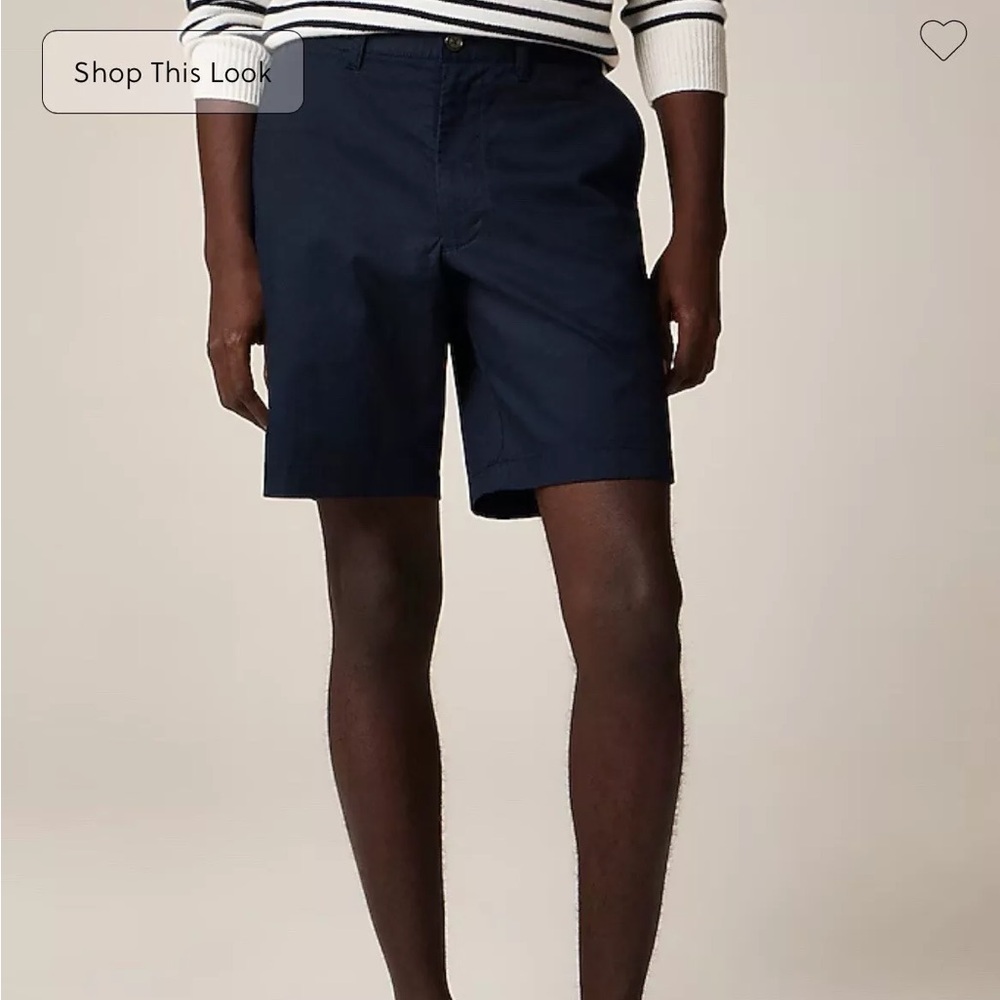 J Crew Shorts Mens 32 Blue 9Inch Inseam Flex Chino Flat Front Preppy Short